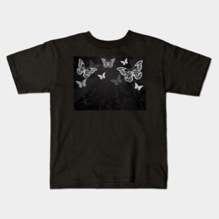 Butterflies Drawn in Chalk Kids T-Shirt